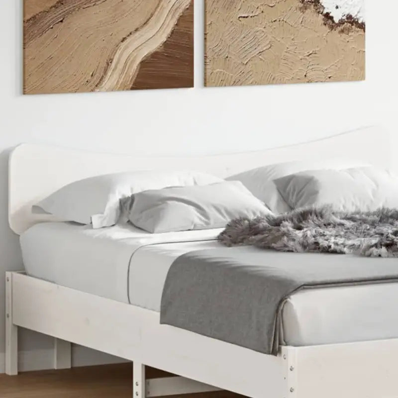 Hoofdborden en voetborden van massief grenenhout voor elke slaapkamer - Wit / 140 cm / 1 - Hoofdborden en voetborden