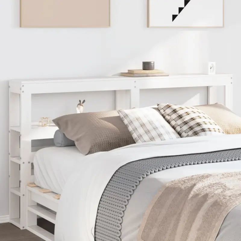 Hoofdborden en voetborden van massief grenenhout voor in elke slaapkamer - Wit / 166 x 19 x 82 cm / 1 - Hoofdborden