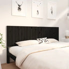 Hoofdborden en voetenborden van massief grenenhout voor een stijlvolle slaapkamer - Zwart / 205.5 x 100 cm / 1