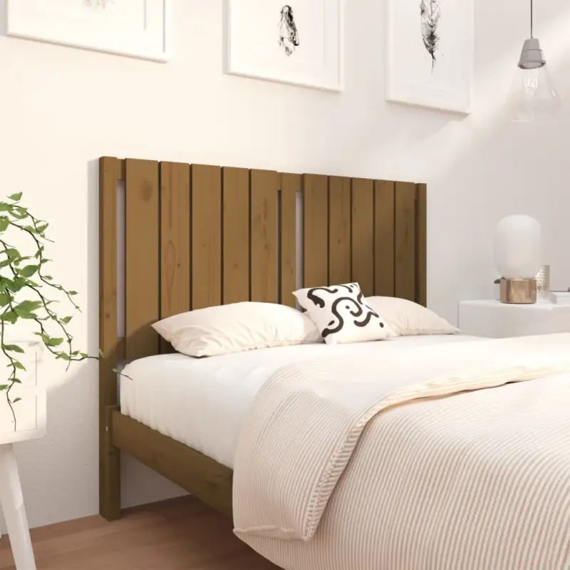 Hoofdborden en voetenborden van massief grenenhout voor een stijlvolle slaapkamer - Honingbruin / 125.5 x 100 cm / 1