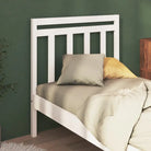Hoofdborden van massief grenenhout met trendy design voor elke slaapkamer - Wit / 106 x 100 cm / 1 - Hoofdborden