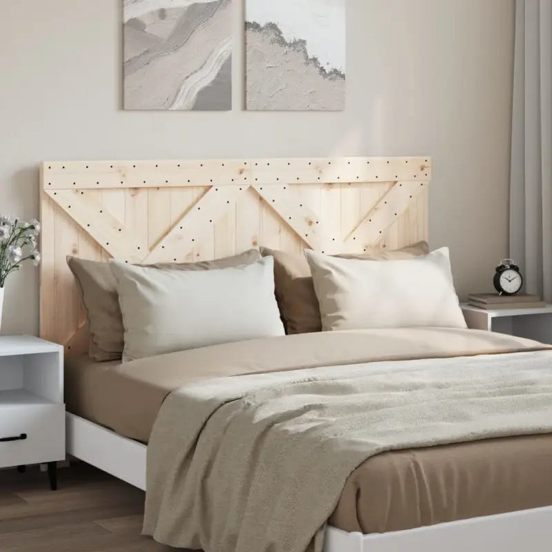 Hoofdeinde van massief grenenhout met rustieke charme - 160 x 104 cm / 1 / Kruisontwerp - Hoofdborden en voetborden