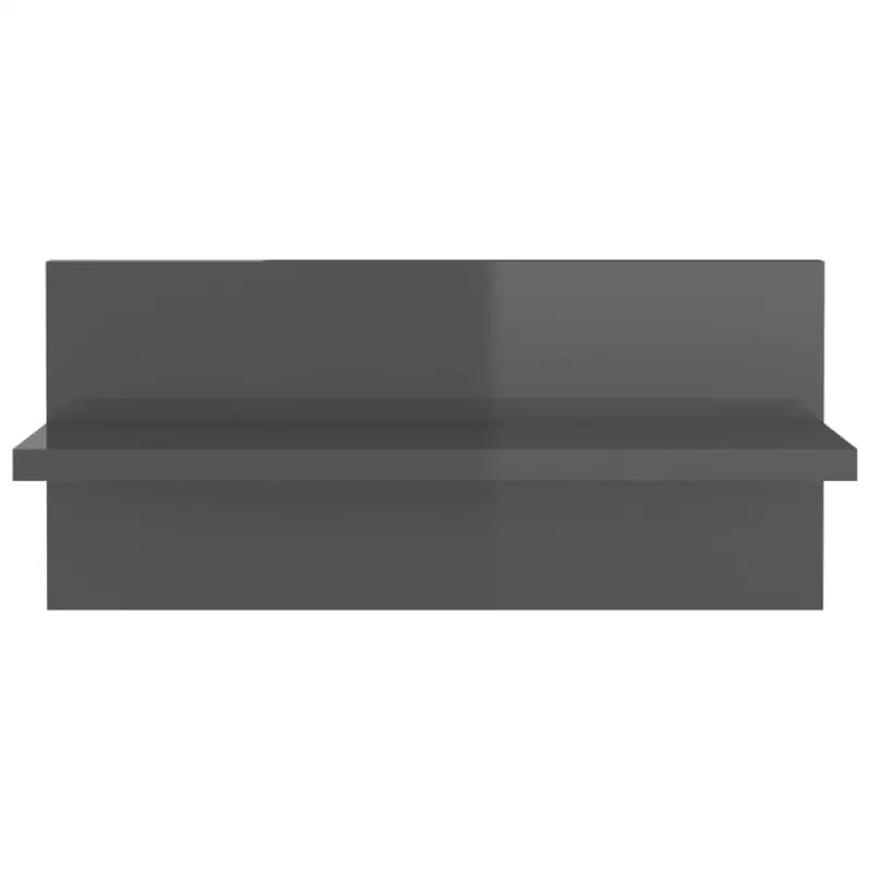 Hoogglans Grijs Wandplank voor Tv boeken en decoratie - Hoogglans grijs / 2 / 1 - Wandplanken