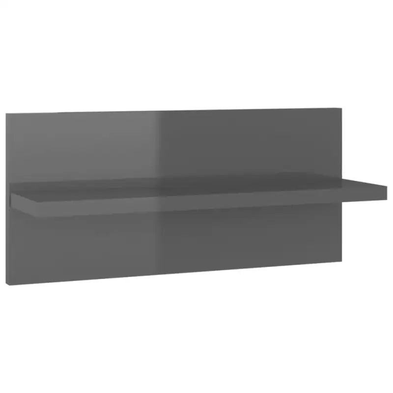 Hoogglans Grijs Wandplank voor Tv boeken en decoratie - Hoogglans grijs / 2 / 1 - Wandplanken