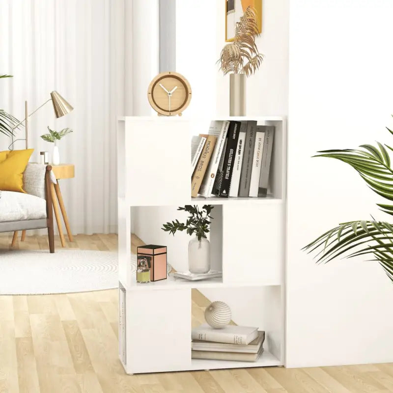Hoogglans wit Boekenkast bewerkt hout met strak ontwerp - Boekenkasten