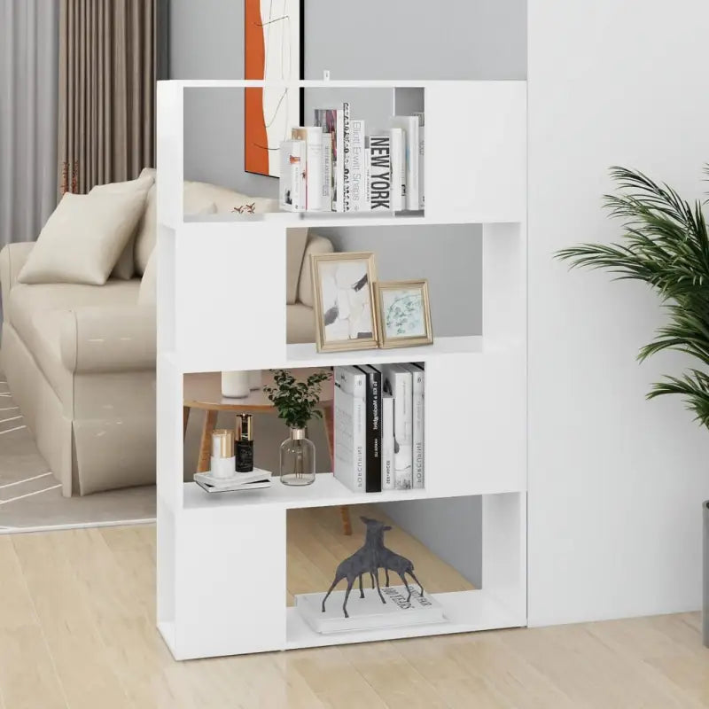 Hoogglans wit Boekenkast bewerkt hout met strak ontwerp - Boekenkasten