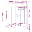 Hoogglans wit dressoir met glas en bewerkt hout voor een tijdloze uitstraling - Dressoirs & buffetkasten
