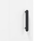 Hoogglans wit dressoir met metalen poten en bewerkt hout - Dressoirs & buffetkasten