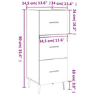 Hoogglans wit dressoir met metalen poten en bewerkt hout - Dressoirs & buffetkasten