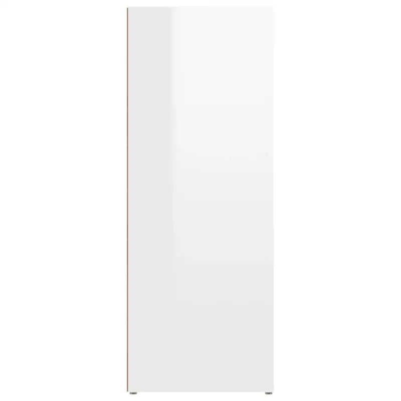 Hoogglans wit dressoir van bewerkt hout met elegante uitstraling - Dressoirs & buffetkasten