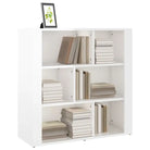 Hoogglans wit dressoir van bewerkt hout met elegante uitstraling - Dressoirs & buffetkasten