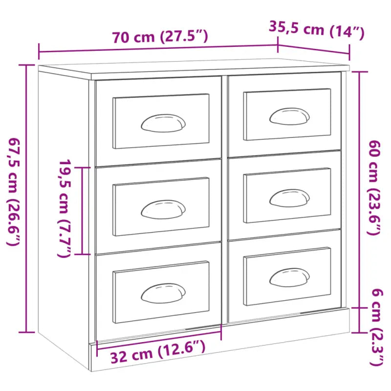 Hoogglans wit dressoir van bewerkt hout met tijdloze uitstraling - Dressoirs & buffetkasten