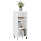 Hoogglans wit dressoir van bewerkt hout met tijdloze uitstraling - Dressoirs & buffetkasten