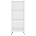 Hoogglans wit dressoir van bewerkt hout met tijdloze uitstraling - Dressoirs & buffetkasten