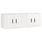 Hoogglans wit tv-meubel met strak en klassiek design - Tv-meubels