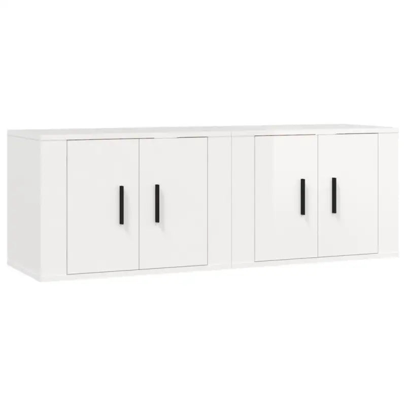 Hoogglans wit tv-meubel met strak en klassiek design - Tv-meubels