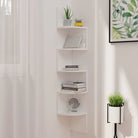 Hoogglans wit Wandplanken in bewerkt hout voor woonkamer decoratie - Wandplanken