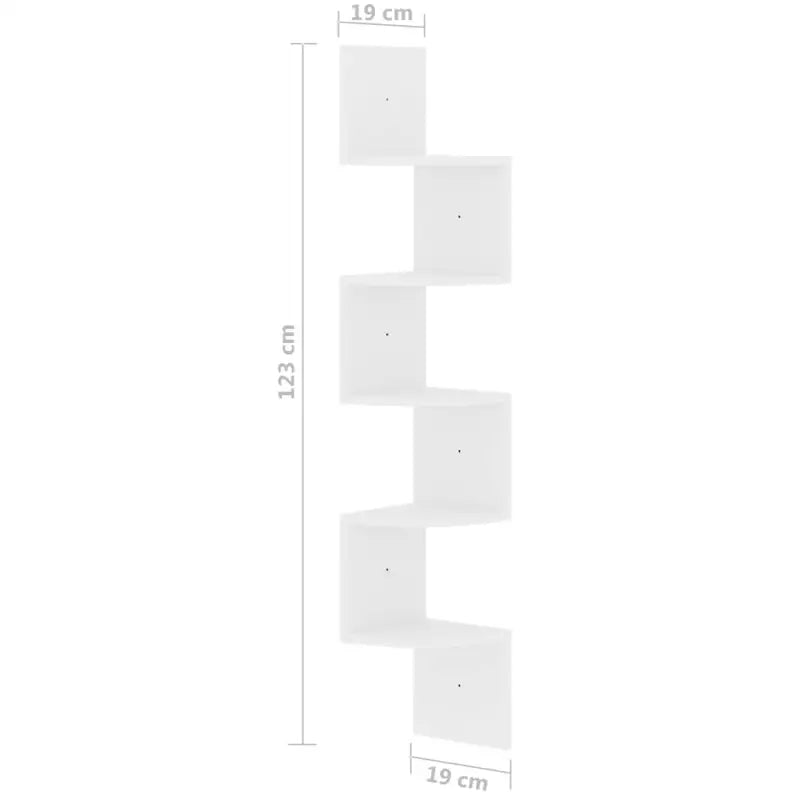 Hoogglans wit Wandplanken in bewerkt hout voor woonkamer decoratie - Wandplanken