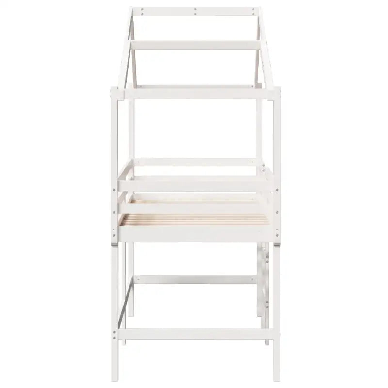 Hoogslaper voor kinderen met open zijdeur van massief grenenhout - Bedden & bedframes