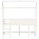 hoogslaper voor kinderen met open zijdeur van massief grenenhout - Bedden & bedframes