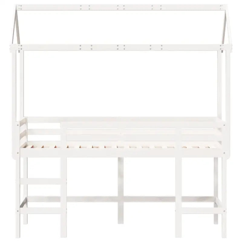 hoogslaper voor kinderen met open zijdeur van massief grenenhout - Bedden & bedframes
