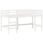 hoogslaper voor kinderen met open zijdeur van massief grenenhout - Bedden & bedframes