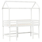 hoogslaper voor kinderen met open zijdeur van massief grenenhout - Bedden & bedframes