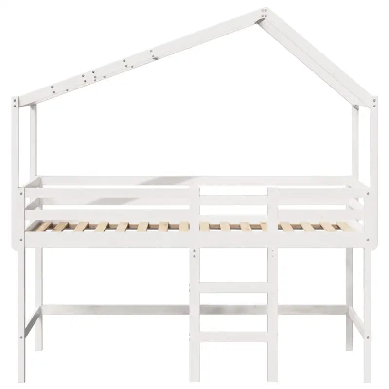 Hoogslaper voor kinderen met open zijdeur van massief grenenhout - Bedden & bedframes