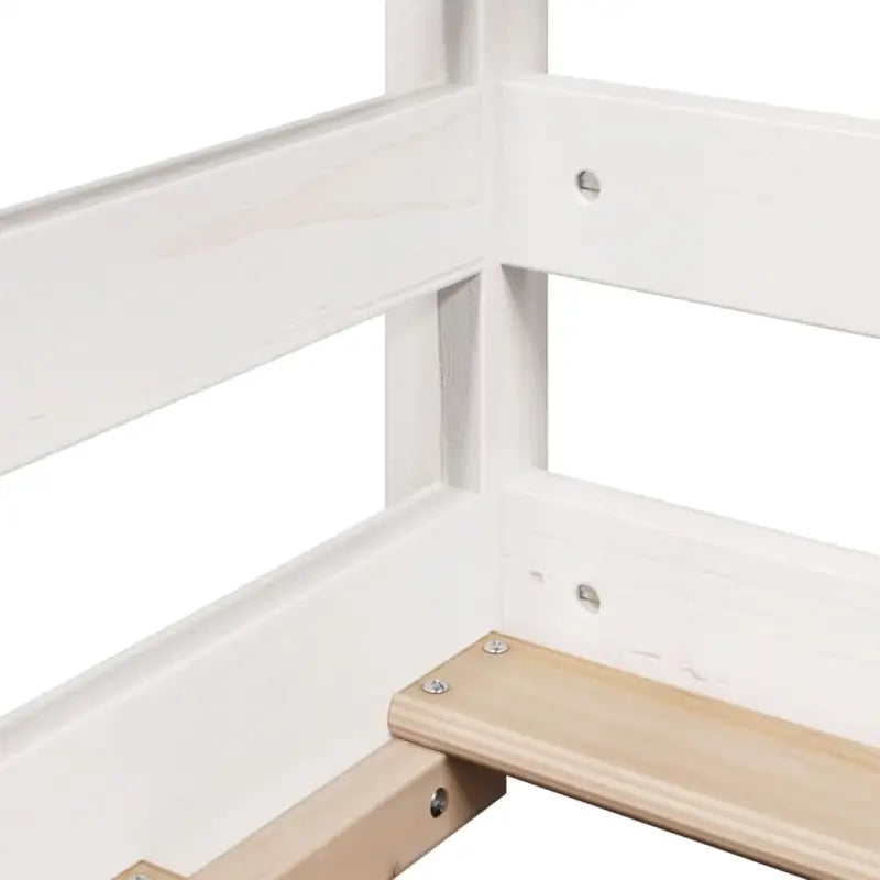 Hoogslaper voor kinderen van massief grenenhout met open zijdeur - Bedden & bedframes
