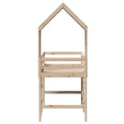 Hoogslaper voor kinderen van massief grenenhout met open zijdeur - Bedden & bedframes
