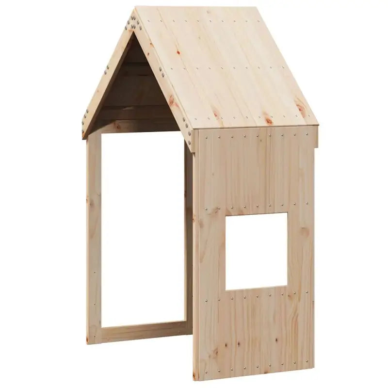 Hoogslaper voor kinderen van massief grenenhout met open zijdeur - Bedden & bedframes
