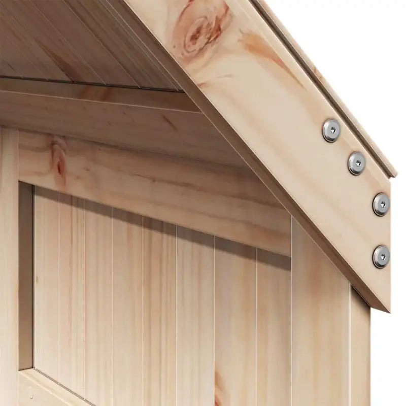 Hoogslaper voor kinderen van massief grenenhout met open zijdeur - Bedden & bedframes