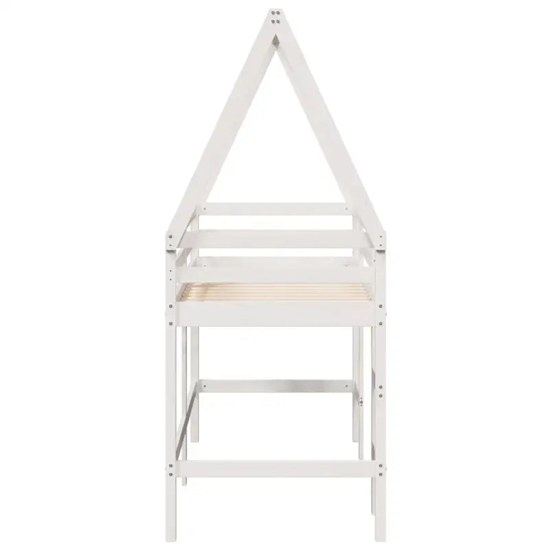 Hoogslaper voor kinderen van massief grenenhout met open zijdeur - Bedden & bedframes