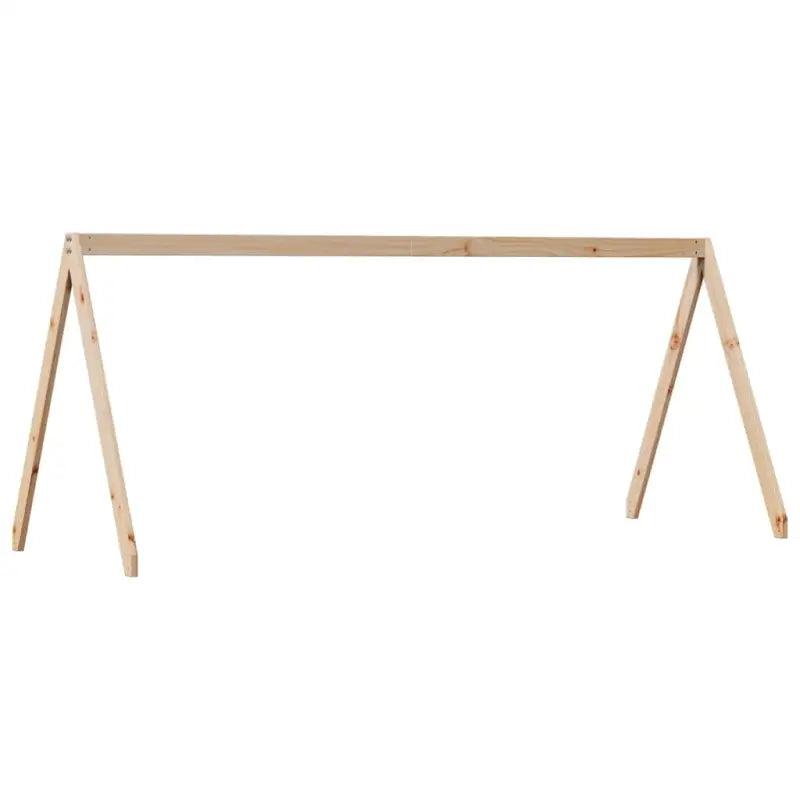 Hoogslaper voor kinderen van massief grenenhout met open zijdeur - Bedden & bedframes