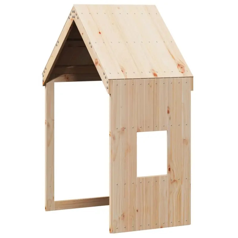 Hoogslaper voor kinderen van massief grenenhout met open zijdeur - Bedden & bedframes