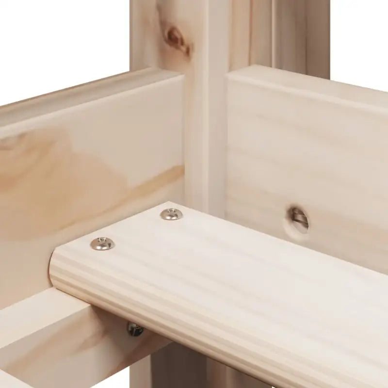 Hoogslaper voor kinderen van massief grenenhout met open zijdeur - Bedden & bedframes