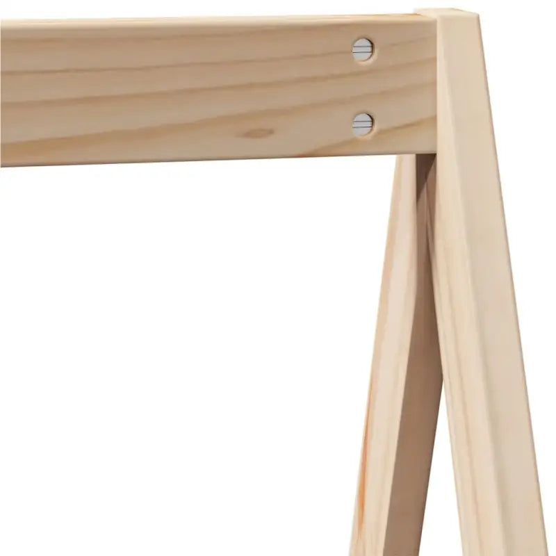 Hoogslaper voor kinderen van massief grenenhout met open zijdeur - Bedden & bedframes
