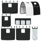 Hoogslaper voor kinderen van massief grenenhout met ruimtebesparing - Bedden & bedframes