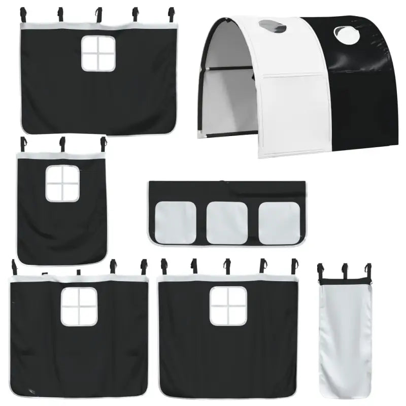 Hoogslaper voor kinderen van massief grenenhout met ruimtebesparing - Bedden & bedframes