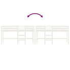 Hoogslaper voor kinderen van massief grenenhout met ruimtebesparing - Bedden & bedframes