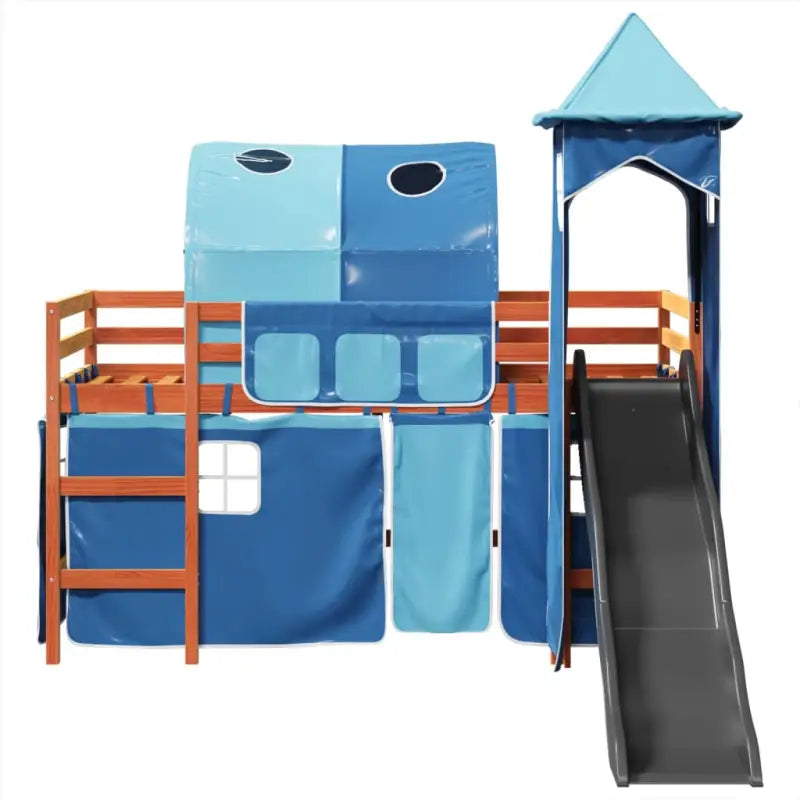 Hoogslaper voor kinderen van massief grenenhout met ruimtelijke functie - Bedden & bedframes