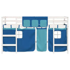 Hoogslaper voor kinderen van massief grenenhout met stabiliteit - Bedden & bedframes