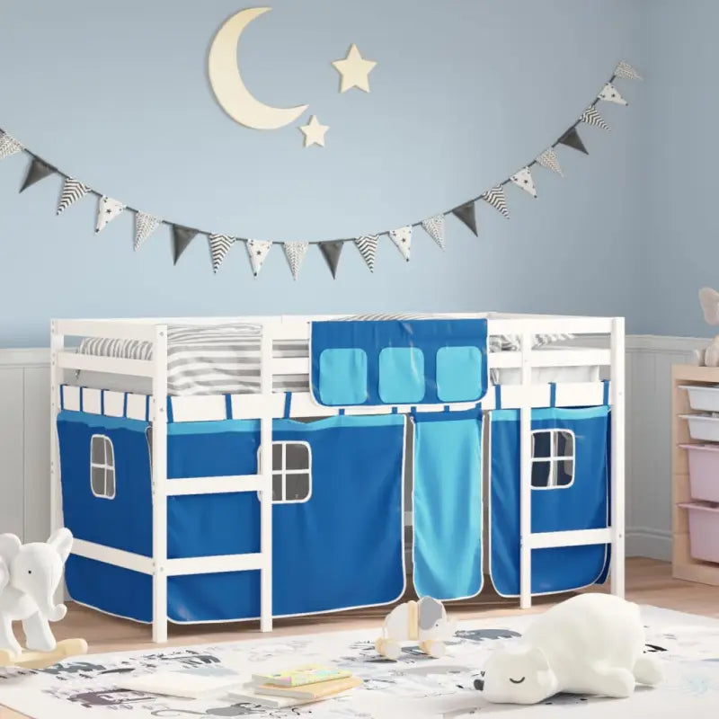 Hoogslaper voor kinderen van massief grenenhout met stabiliteit - Bedden & bedframes