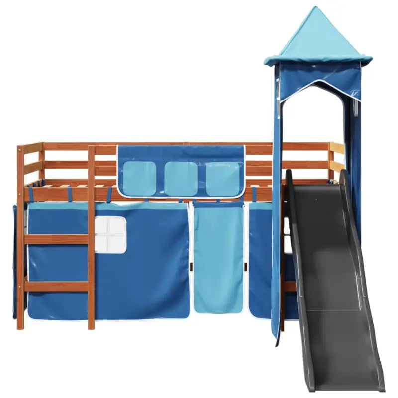 Hoogslaper voor kinderen van massief grenenhout voor plezier en ruimtebesparing - Bedden & bedframes