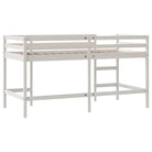 Hoogslaper voor kinderen van massief grenenhout voor ruimtebesparing - Bedden & bedframes