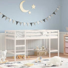 Hoogslaper voor kinderen van massief grenenhout voor ruimtebesparing - Wit / 90 x 200 cm - Bedden & bedframes
