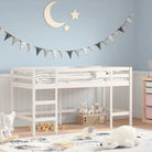 Hoogslaper voor kinderen van massief grenenhout voor ruimtebesparing - Wit / 80 x 200 cm - Bedden & bedframes