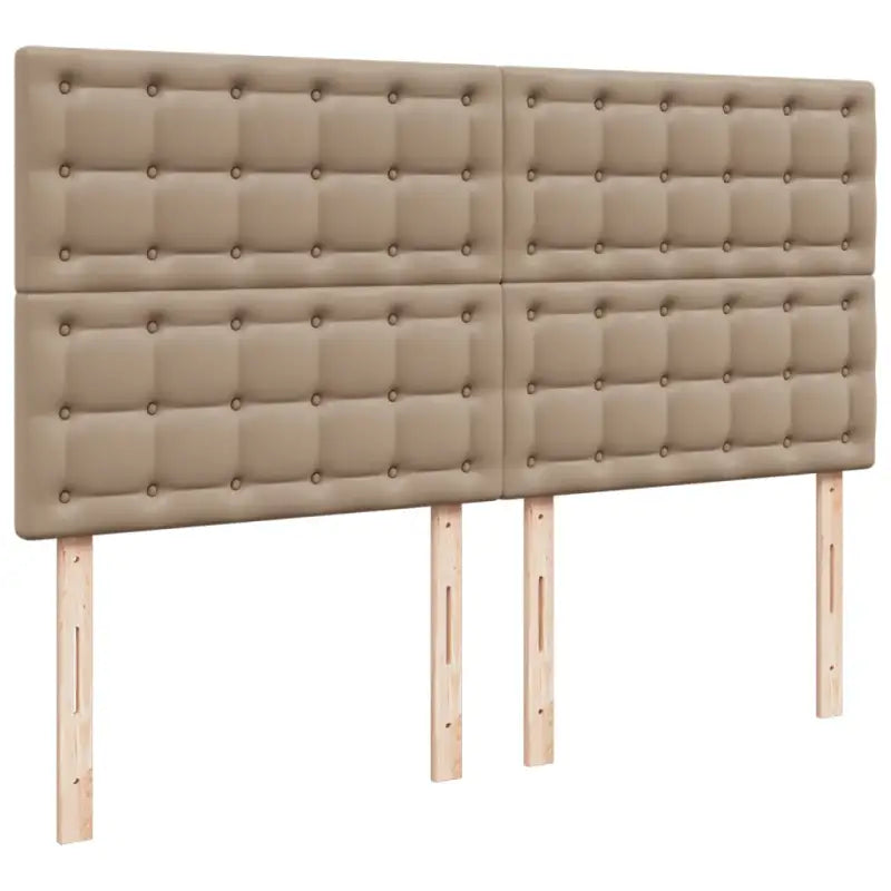 Hoogte verstelbaar boxspringbed met duurzaam kunstleer en comfortabele materiaal vulling - Bedden & bedframes