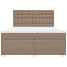 Hoogte verstelbaar boxspringbed met duurzaam kunstleer en comfortabele materiaal vulling - Bedden & bedframes