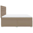 Hoogte verstelbaar boxspringbed met duurzaam kunstleer en comfortabele materiaal vulling - Bedden & bedframes
